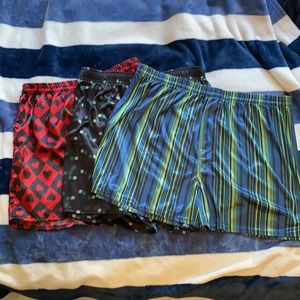 Three Pairs of Silky Boxers